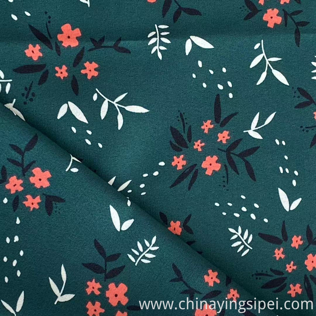 ISP Textile Flower print 4 way stretch 97% polyester 3% elastane fabric printing fabric for dress woman